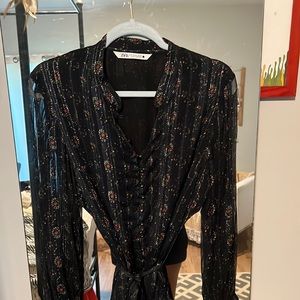 Navy Blue Zara Dress Size XL
